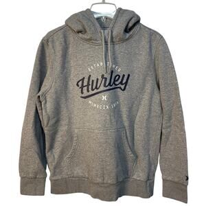 Hurley MCMXCIX 1999 Men’s Hoodie with Kangaroo Pocket‎ Color Grey Size M